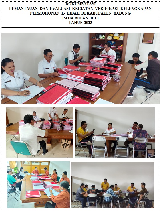 Pemantauan dan Evaluasi Kegiatan Verifikasi Kelengkapan Permohonan E- Hibah
